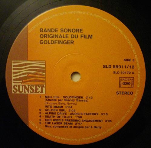 John Barry -James Bond 007 Bons Baisers De Russie, Goldfinger... (Bandes Sonores Originales)