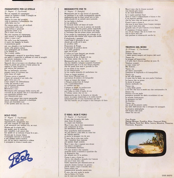 Pooh -Tropico Del Nord