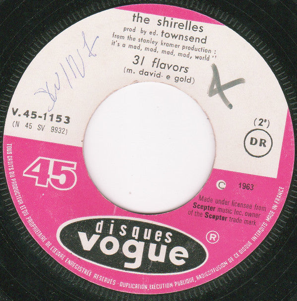 The Shirelles -It's A Mad, Mad, Mad, Mad World / 31 Flavors