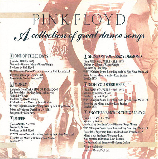 Pink Floyd -A Collection Of Great Dance Songs