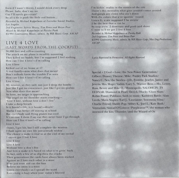 Prince & The New Power Generation -Diamonds And Pearls