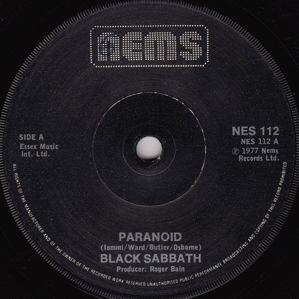 Black Sabbath -Paranoid