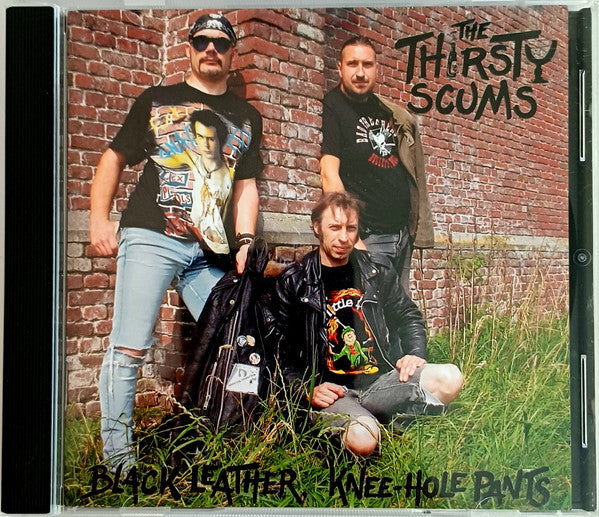 The Thirsty Scums - Black Leather, Knee-Hole Pants