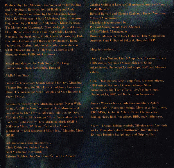 Megadeth -United Abominations