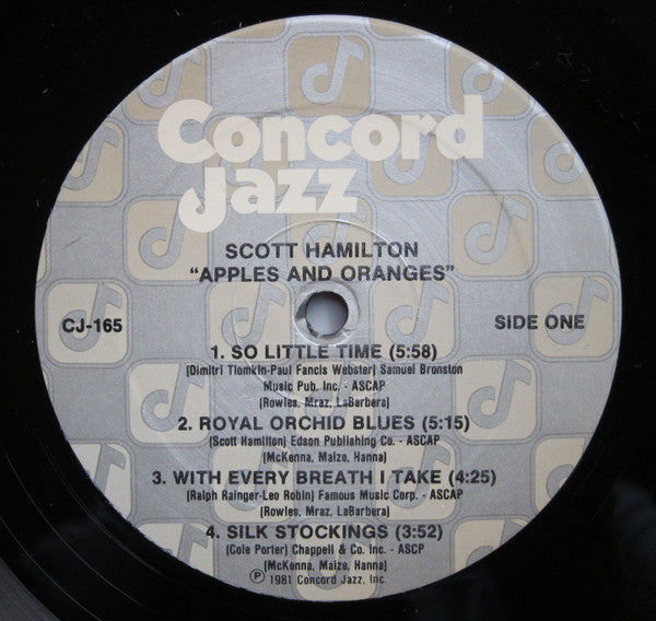 Scott Hamilton - Apples And Oranges