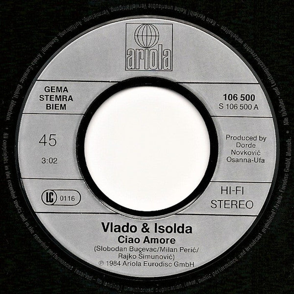 Vlado* & Isolda* -Ciao Amore