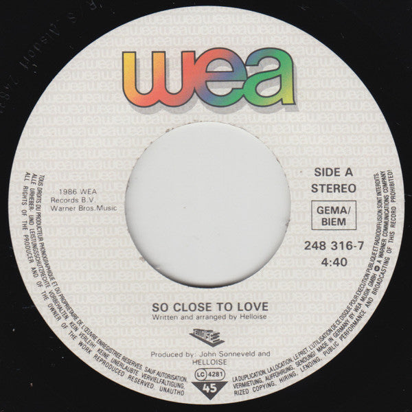 Helloïse -So Close To Love