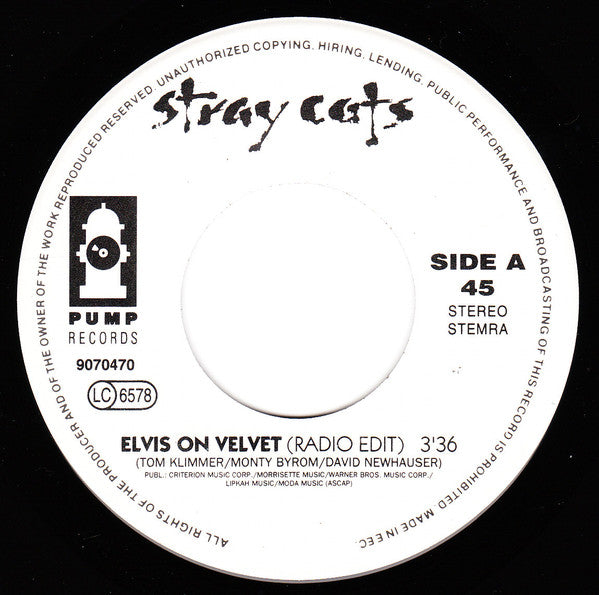 Stray Cats -Elvis On Velvet
