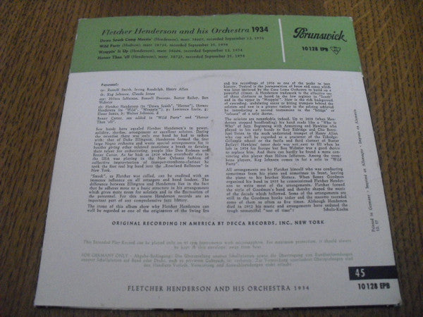 Fletcher Henderson And His Orchestra - 1934