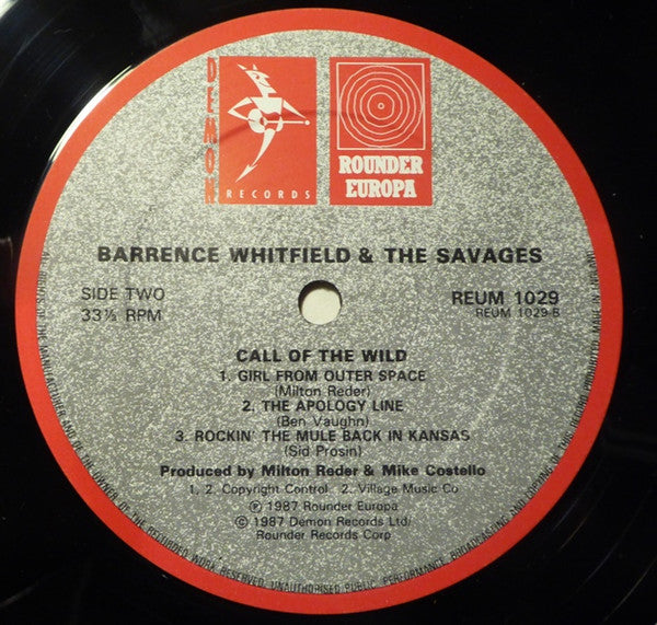 Barrence Whitfield &amp; The Savages* - Call Of The Wild