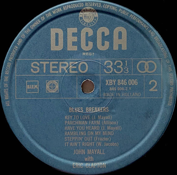 John Mayall & Eric Clapton -The Bluesbreakers