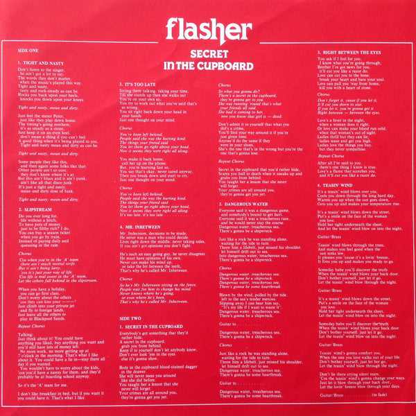 Flasher -Secret In The Cupboard