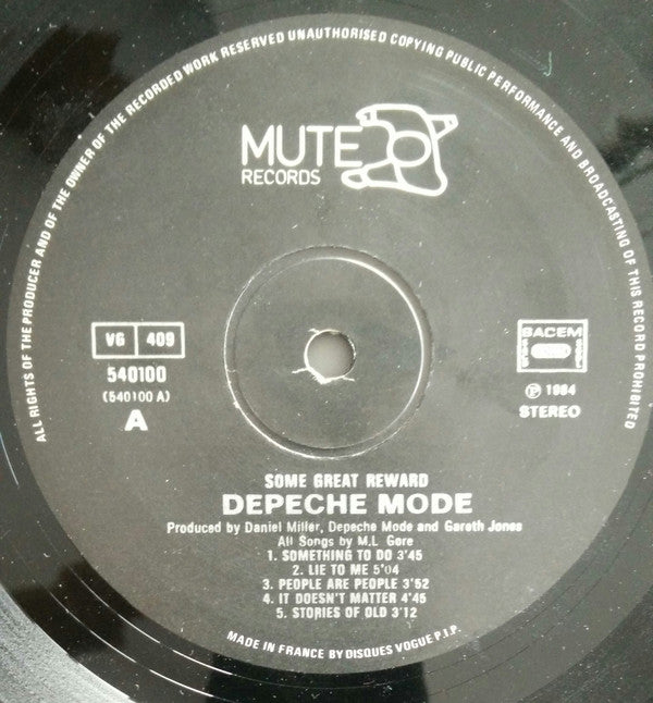 Depeche Mode -Some Great Reward
