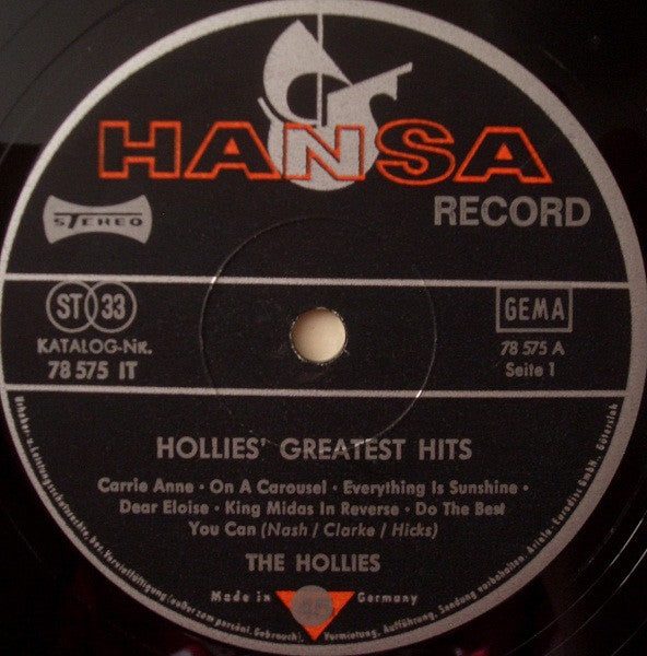 The Hollies -Hollies' Greatest Hits