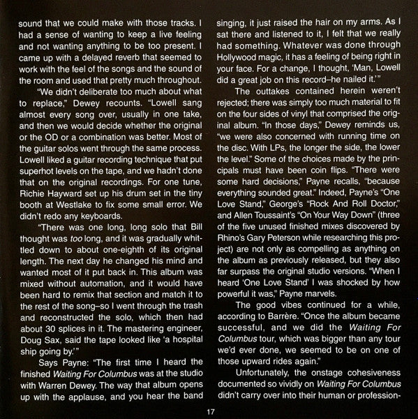 Little Feat - Waiting For Columbus