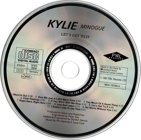 Kylie Minogue -Let's Get To It