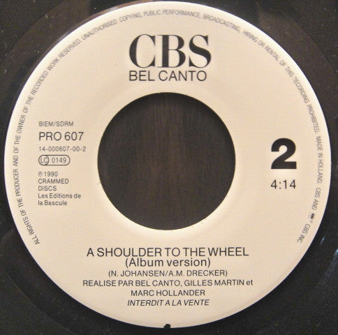 Bel Canto -A Shoulder To The Wheel