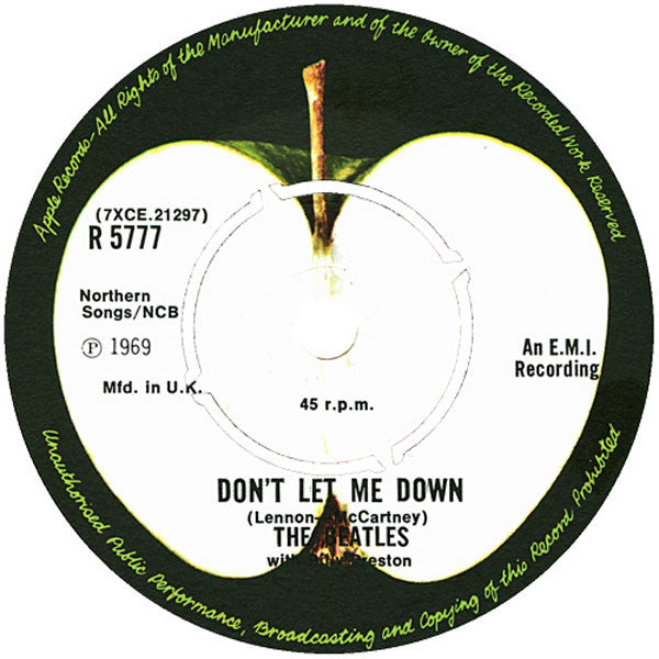 The Beatles - Get Back c/w Don't Let Me Down