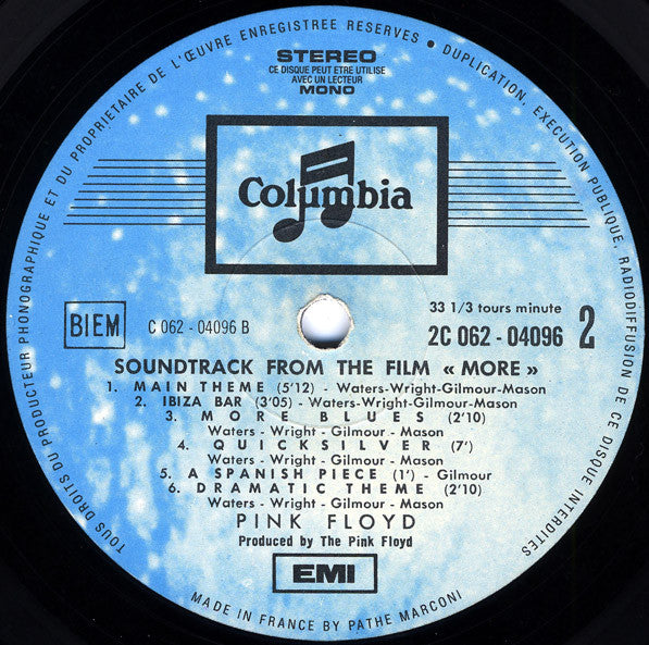 Pink Floyd -Soundtrack From The Film "More"
