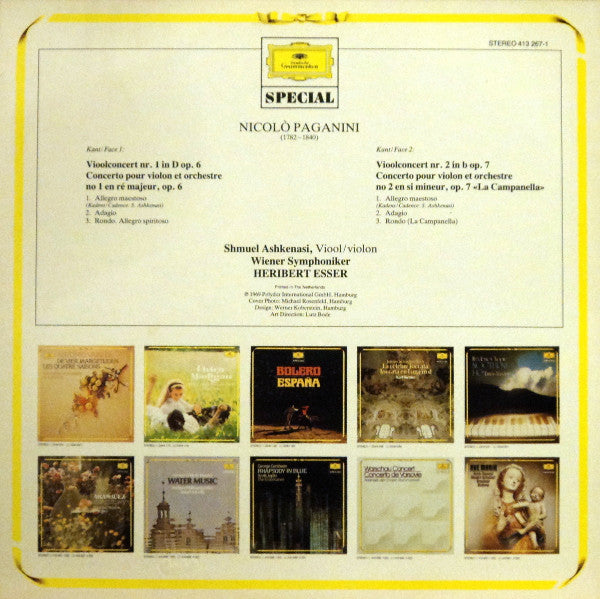 Paganini* - Shmuel Ashkenasi - Vioolconcerten Nr.1 &amp; Nr.2 »La Campanella«
