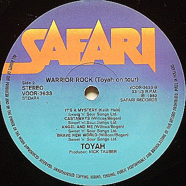 Toyah (3) -Warrior Rock (Toyah On Tour)