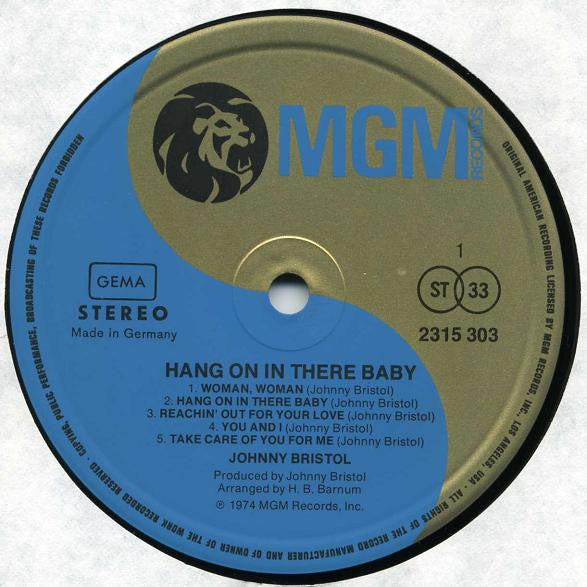 Johnny Bristol -Hang On In There Baby
