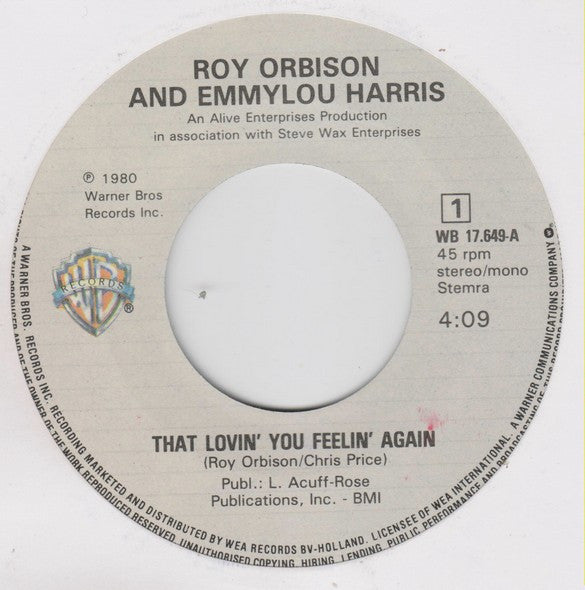 Roy Orbison & Emmylou Harris / Craig Hundley -That Lovin' You Feelin' Again / Lola