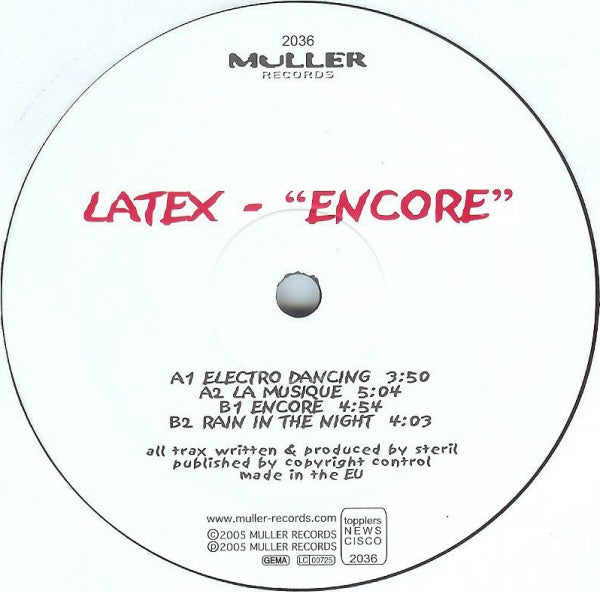 Latex -Encore