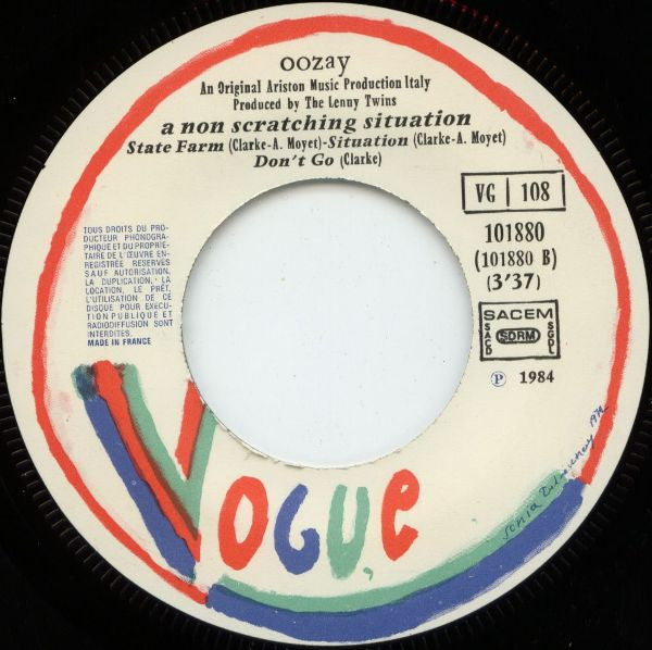 Oozay -Scratching Situation