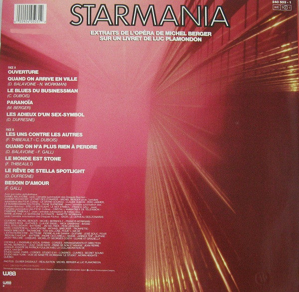 Michel Berger / Luc Plamondon -Starmania (Extraits De L'Opéra)