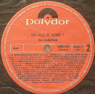 Os Caretas - Cem Anos De Samba