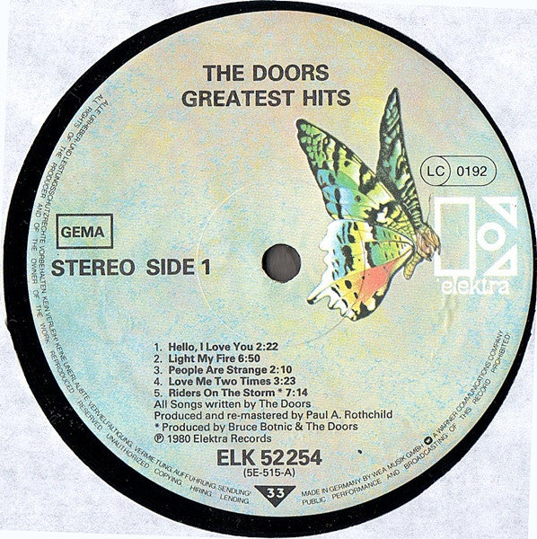 The Doors -Greatest Hits