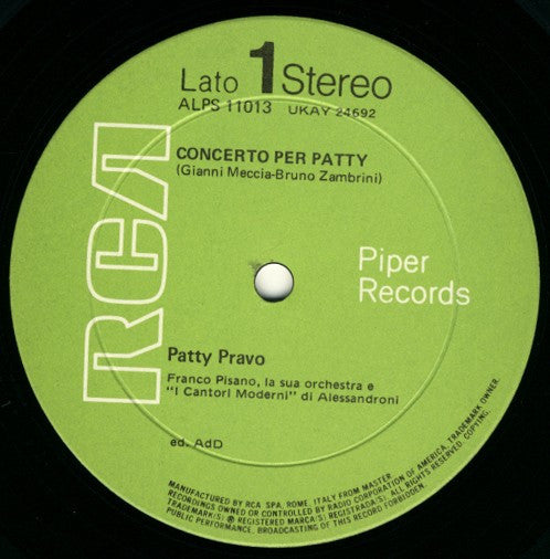 Patty Pravo -Concerto Per Patty