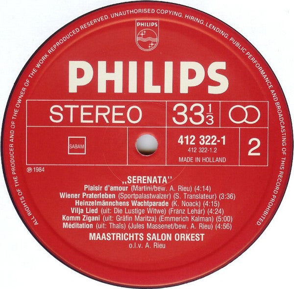 Maastrichts Salon Orkest - Serenata