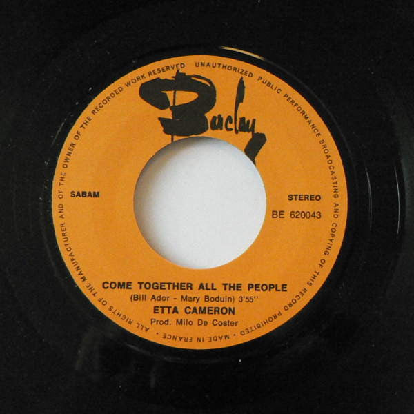 Etta Cameron -Come Together All The People