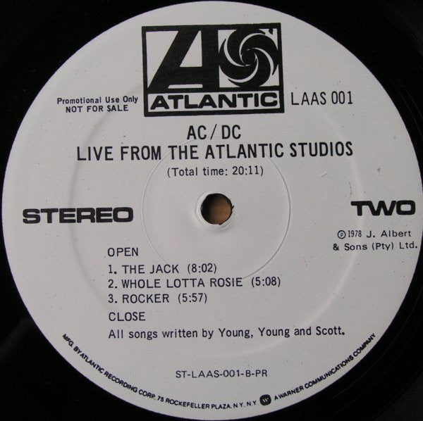 AC/DC -Live From The Atlantic Studios