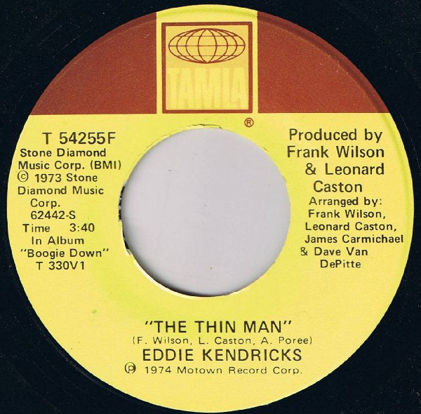 Eddie Kendricks -One Tear / The Thin Man