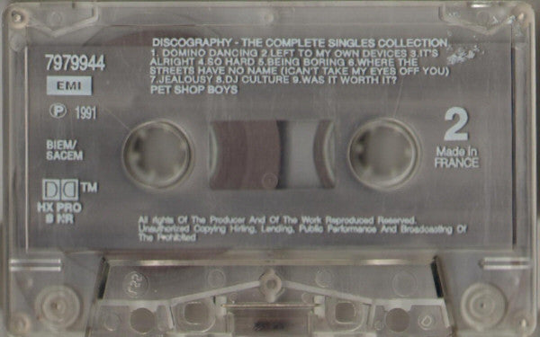 Pet Shop Boys -Discography (The Complete Singles Collection)