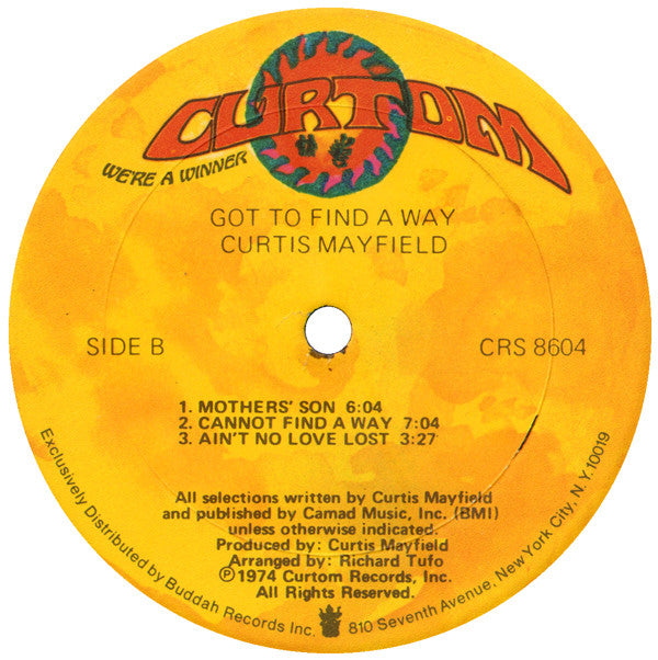 Curtis Mayfield -Got To Find A Way