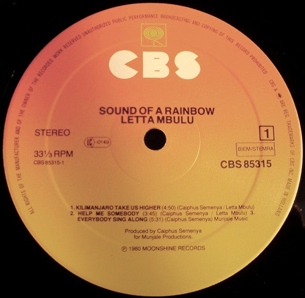 Letta Mbulu -Sound Of A Rainbow