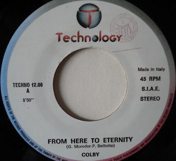 Colby Written By Giorgio Moroder -From Here To Eternity