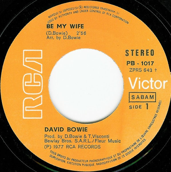 David Bowie -Be My Wife