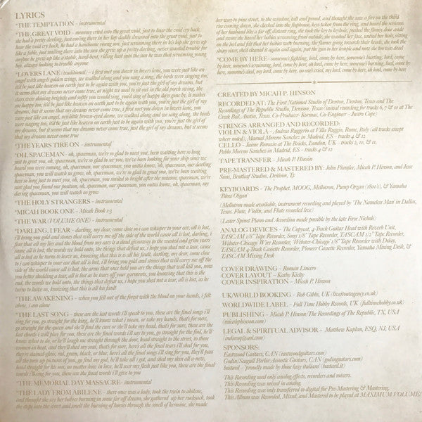 Micah P. Hinson -Micah P. Hinson Presents The Holy Strangers