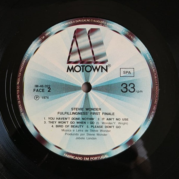 Stevie Wonder -Fulfillingness' First Finale
