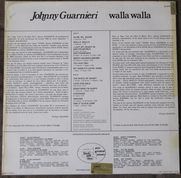 Johnny Guarnieri - Walla Walla