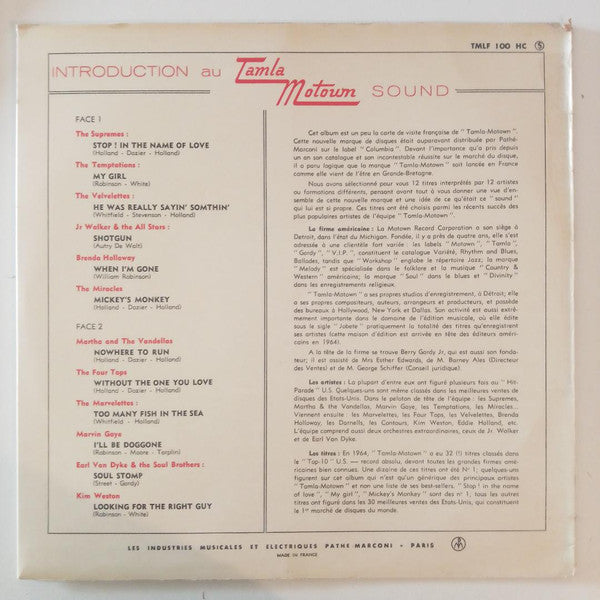Various -Introduction au Tamla Motown sound