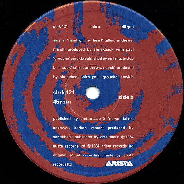 Shriekback -Hand On My Heart