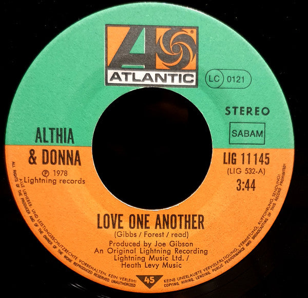 Althia & Donna* -Love One Another