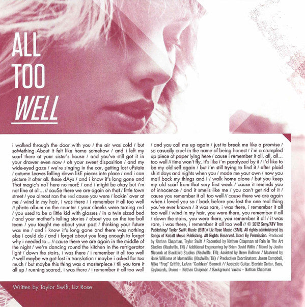 Taylor Swift -Red