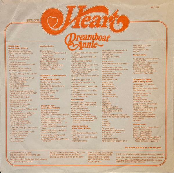Heart -Dreamboat Annie